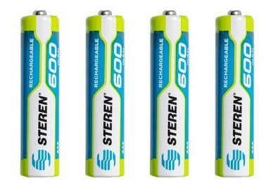 Imagen 2 de 3 de Paquete De 4 Pilas Baterias Recargables Aaa Nimh 600mah