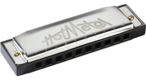 Harmônica Hohner Para Rock Hot Metal C Em Dó 2 Anos