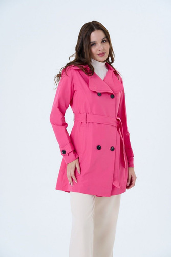 Piloto Mujer Trench Impermeable 4 Colores Winter P/ Lluvia,