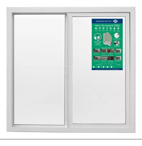 Ventana Termopanel Pvc 121 X 100 Blanco