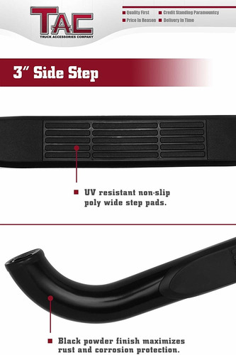 Tac Pasos Laterales De Ajuste 2009-2018 Dodge Ram 1500 Regul