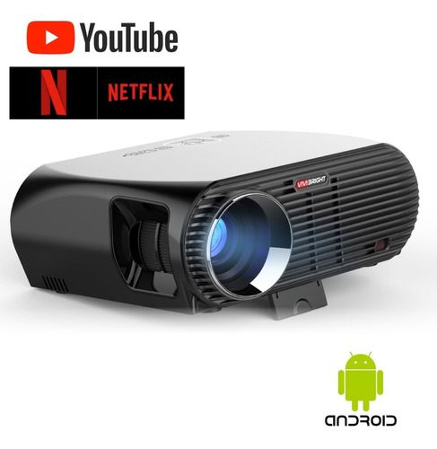Imagen 4 de 9 de Proyector Profesional Led 3500 Lumens Android Multipuertos Miniteclado Incluido