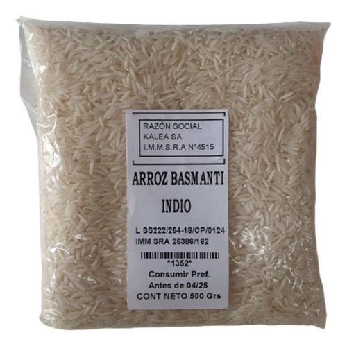 Arroz Basmati Indio 500gr