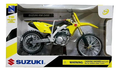 Suzuki Rm-z 450 Réplica Escala 1:12 Color Amarillo