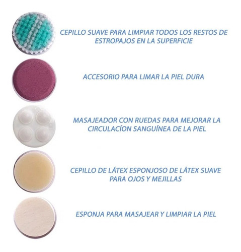 Imagen 4 de 6 de Cepillo Limpiador Facial Exfoliante Rostro Puntos Negr T2023