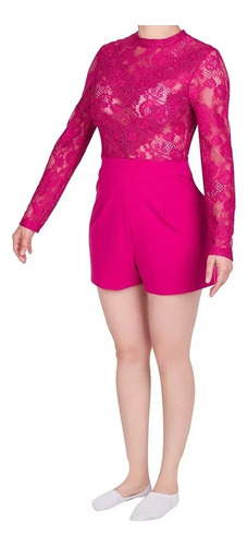 Romper Casual Mujer Color Fucsia 989-77 Cklass