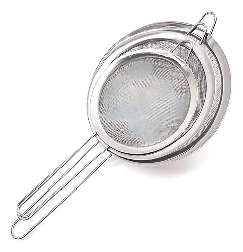Jogo De Peneiras Coador Para Cozinha Culinária Aço Inox 8 10 12cm Rei Dos Térmicos