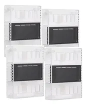 Comprar Set X4 Aplique Luz Led Bidireccional Solar Exterior Cálida Negro