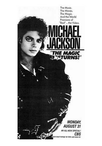 Póster Papel Fotográfico Cartel Michael Jackson B/n 60x80