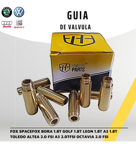 Guias De Valvula 6mm Vw Seat Skoda Audi Fox Leon Octavia Gli