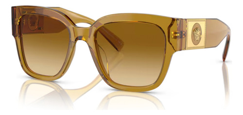 Lente Solar Versace Ve4437u 53472l Transparent Honey Lente Light Yellow Gradient Ochre