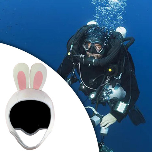 Gorro De Natación Con Capucha De Buceo De Conejo De M