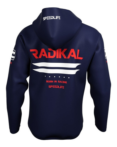 Imagen 6 de 8 de Campera Rompeviento Radikal Flux Azul-allmotors Online-