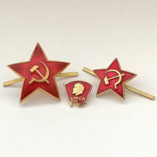 3 Insignias, Piochas Militares Rusas Sovieticas Urs Cccp