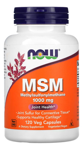 Msm 1000mg Now Foods 120 Caps Importado