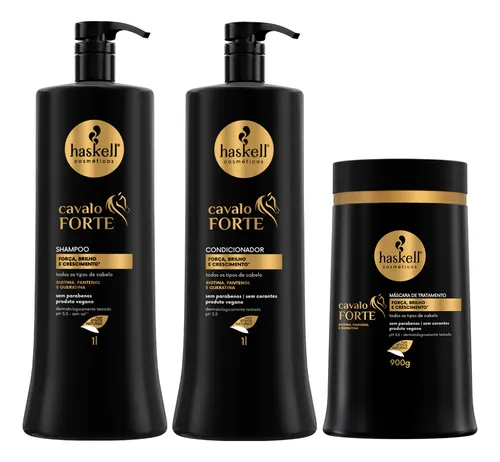 comprar Haskell Cavalo Forte Shampoo E Condic. 01 Litro + Masc. 1kg