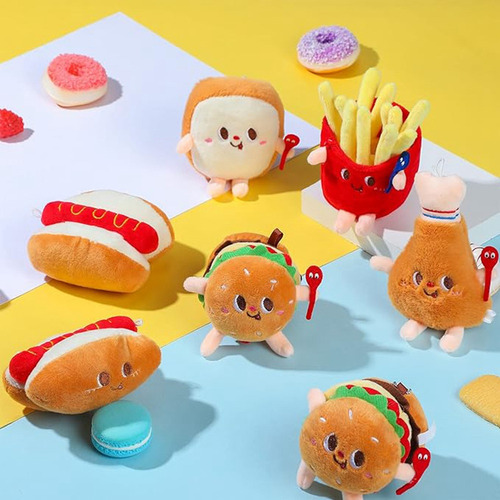 Juguete De Peluche De Simulación Para Hamburguesas, Comida D