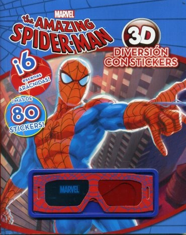 Marvel The Amazing Spider - Man - 3d Diversion Con Stickers