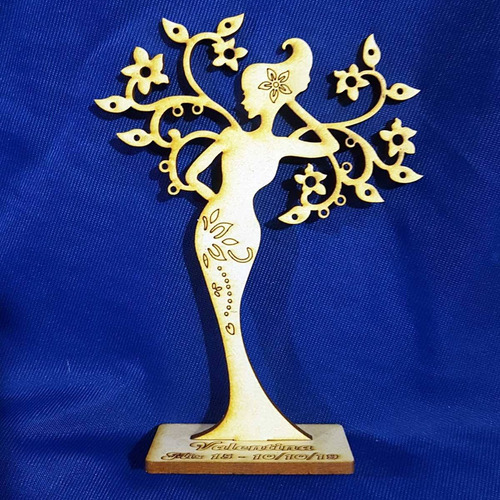 Imagen 3 de 5 de 150 Árbol De La Vida Mujer Souvenir Porta Aros Fibrofacil 15