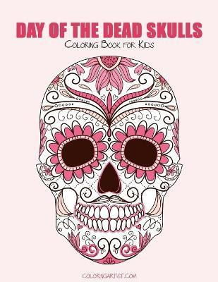 Libro Day Of The Dead Skulls Coloring Book For Kids 1 - N...