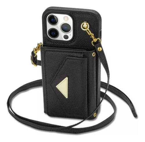 - M Funda Para iPhone 16 15 14 13 Cartera Con Correa