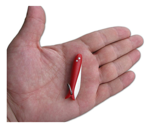 Glittering Bazaar Red Smal Mini Micro Knife - Llavero Hecho 