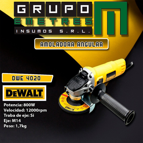 Amoladora Angular Dewalt De 4 1/2 Dwe4020