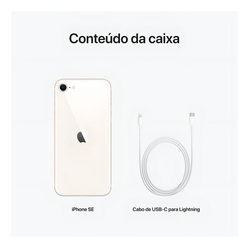 Apple iPhone SE (3ª geração, 64 GB) - Estelar - Excelente (Recondicionado)