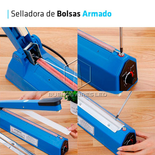 Selladora Cortadora Bolsas 40 Cm Regulador Progresivo