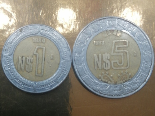 Monedas De N1 Y N5 Pesos
