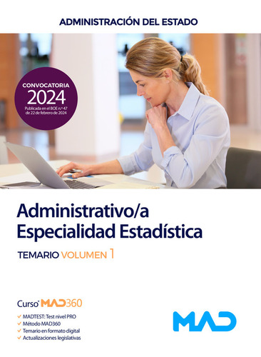 Libro 024 T1 Temario Administrativo Especialidad Estadist...