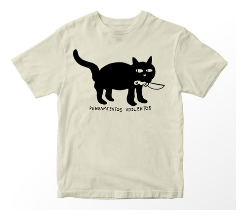 Playera Gatito: Pensamientos Violentos