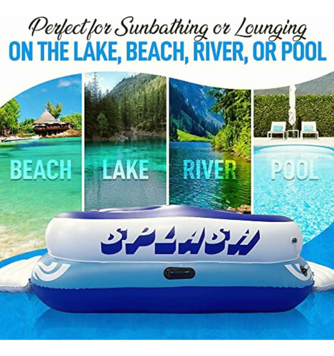Serenelife Balsa Inflable Para 4 Personas, Balsa De Isla