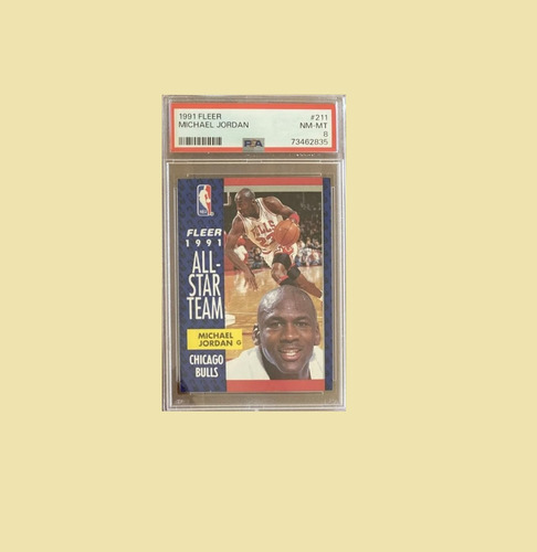 Tarjeta Michael Jordan Fleer 1991 Certificada Psa 