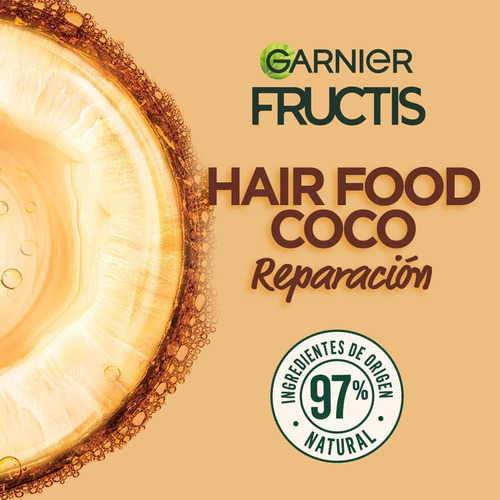 2 Pzas Mascarilla Capilar Garnier Coco Cabello Dañado 350ml