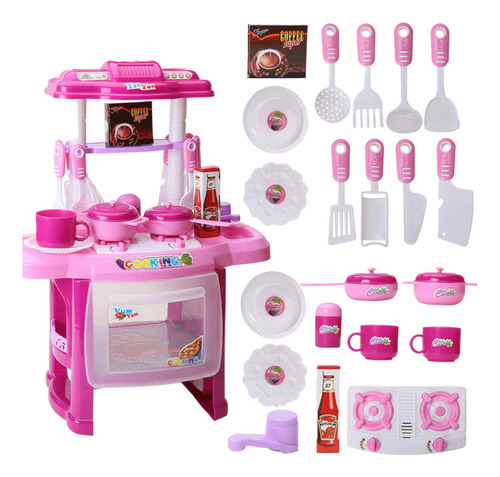Vajilla, Juguetes, Juegos Para Niños, Cocina Con Luz Y Músic
