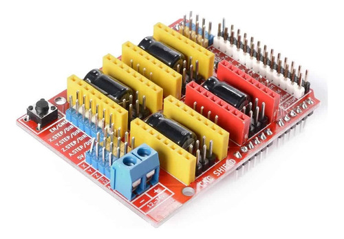 Cnc Shield V3 4 Ejes Driver Motor Impresora 3d Arduino Nodo