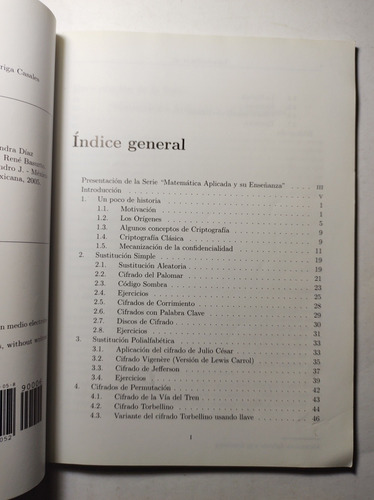 Elementos De Criptografía Clásica , Cortés , Díaz , Torres (Usado)
