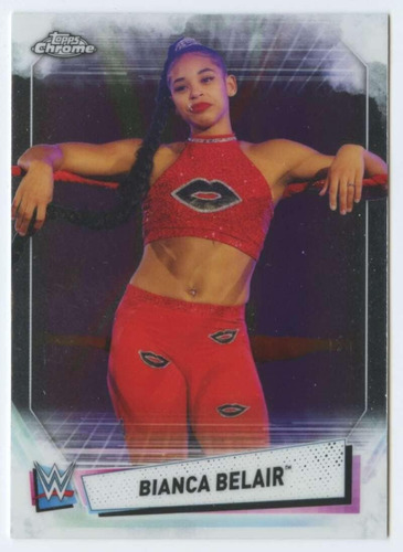 2021 Topps Chrome Wwe 50 Bianca Belair Tarjeta Comercial Ofi