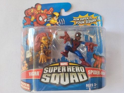 Hasbro Superhero Squad (2009 Wave 2): Spiderman & Tigra (Usado)
