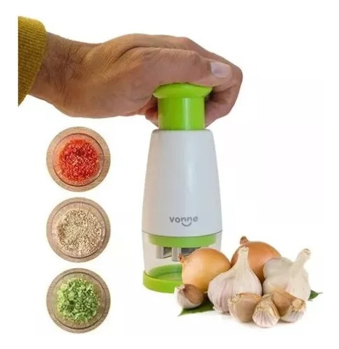 Picadora De Ajo Cebolla Hierbas Hoja De Acero Inoxidable