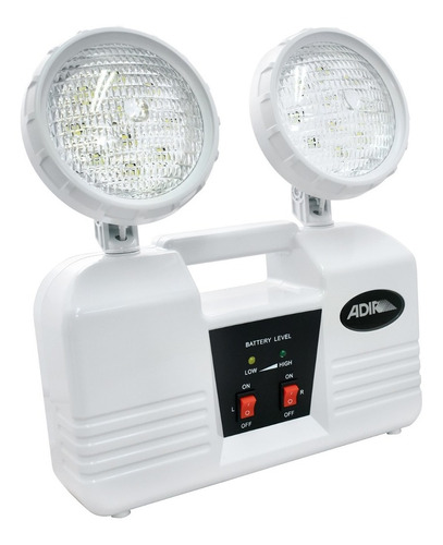 Lámpara de emergencia Adir AD-1947 LED con batería recargable 120V blanca