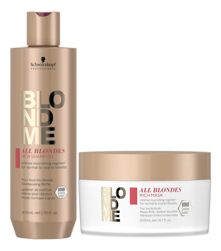 Kit Schwarzkopf Shampoo Ligth All Blondme + Máscara Ligth   