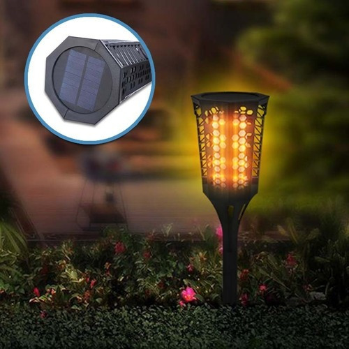 Antorcha Led Lámpara Solar Control De Luz 005