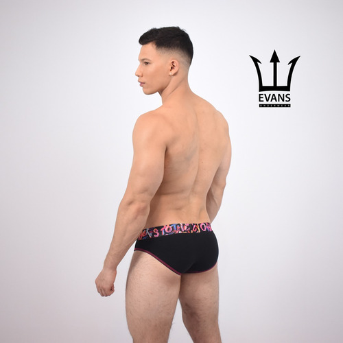 Imagen 1 de 3 de Slip Crazy Black Evan's Underwear