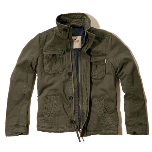 Chamarra Hollister Tipo Militar Talla M