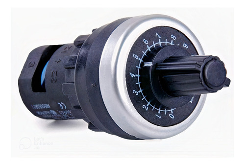 Potenciometro Industrial Rotativo Giratorio 10kohm Ip65