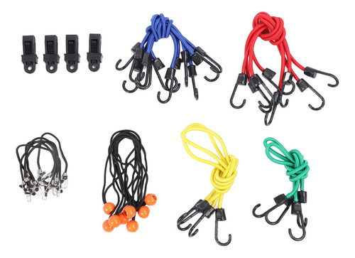 Juego De 32 Cuerdas Elásticas De Alta Elasticidad Y Alta Res