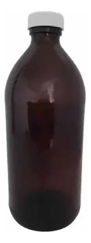 10 Botella Vidrio 500 Ml Ambar Con Taparosca (it-282)