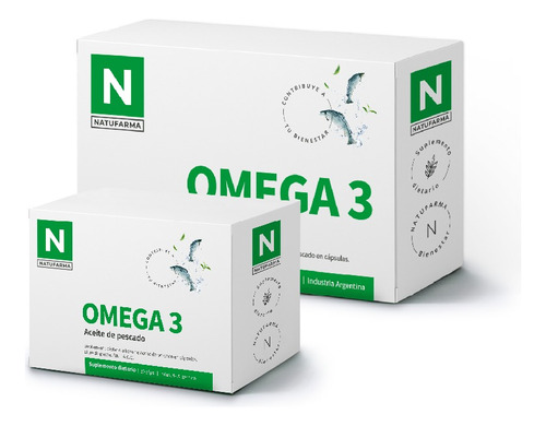 Omega 3 Aceite De Pescado 60 Cáps Natufarma Sin Tacc